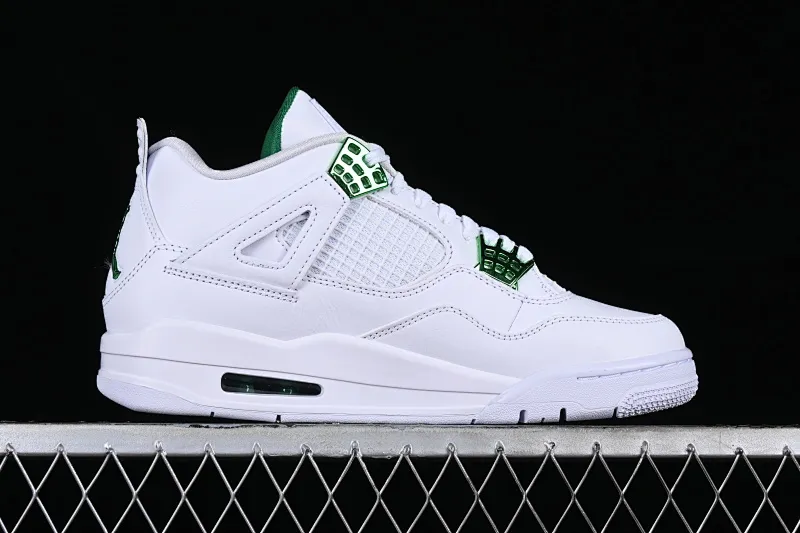 All categories Air Jordan Jordan series basketball shoes Air Jordan 4 GX foreign trade version Air Jordan 4 "Pine Green" AJ4 Joe 4 white and green first layer genuine standard CT8527-113